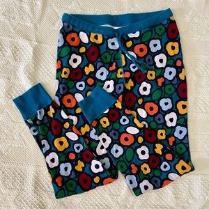 Hanna Andersson Pajama Pant Medium in Teal Spring Floral Print - Organic Cotton